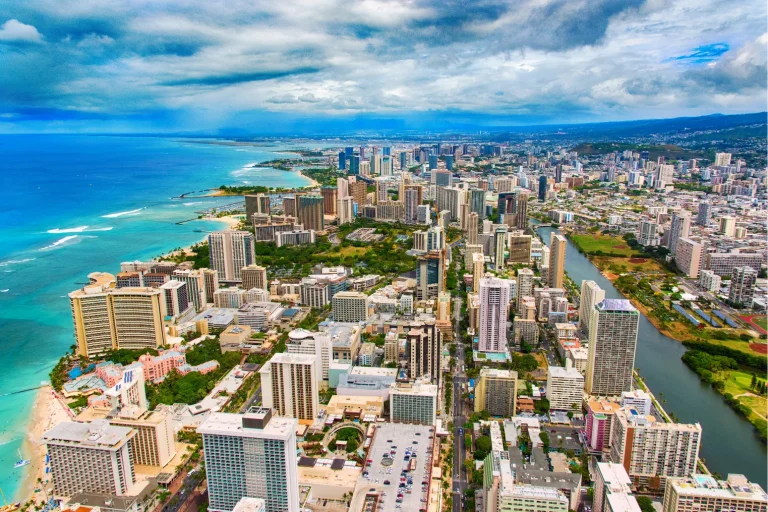 Aerial View of Waikiki