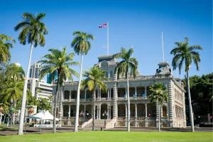 Front of Iolani Palace