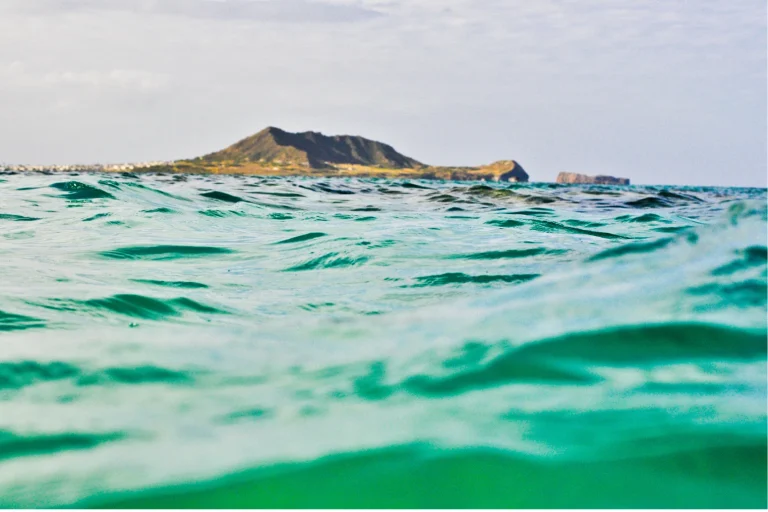 In the water at Kailua