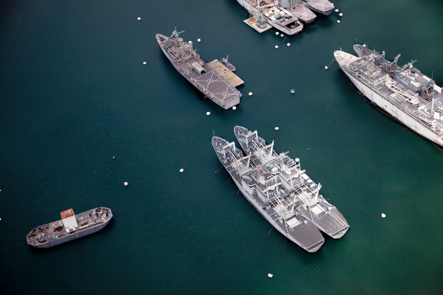 Old Ships at Pearl Harbor