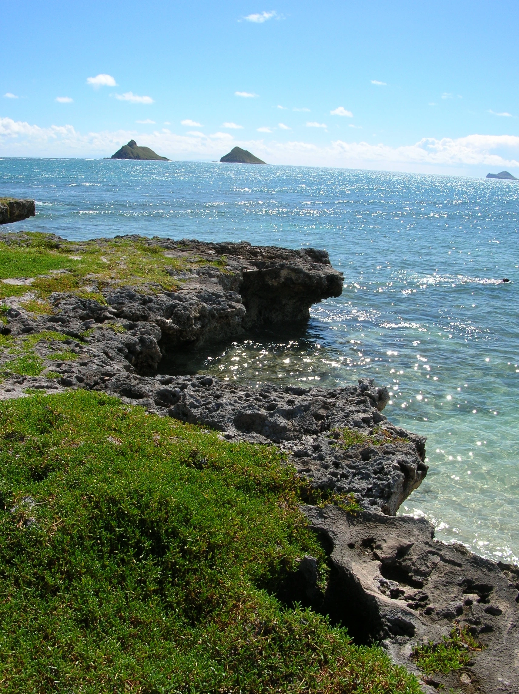 Flat Island (Popoia Island), Kailua beach park