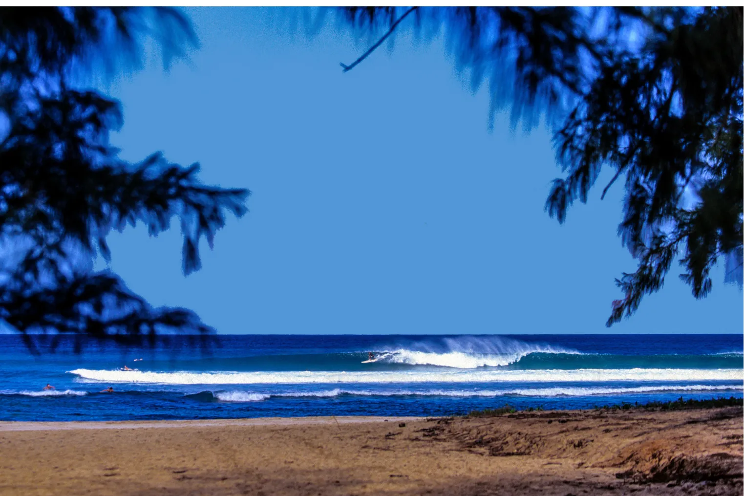 Surfing at Chun's Reef