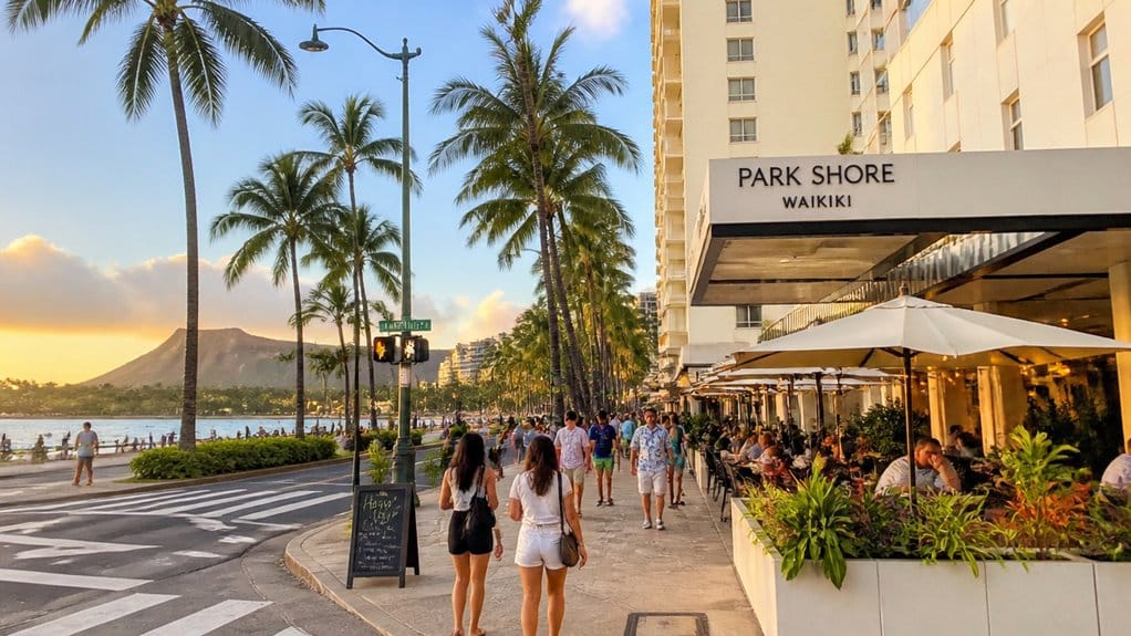 casual dining steps from shore