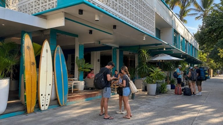 central budget beachfront social hostel