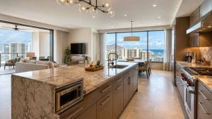 luxurious condominium suites with kitchens