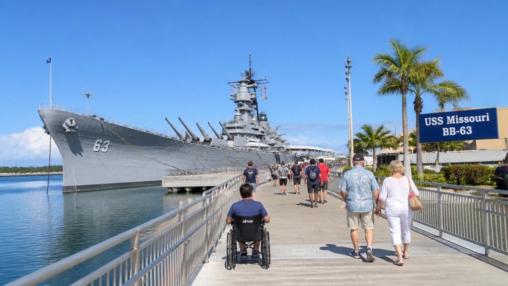 accessible main deck with ramps