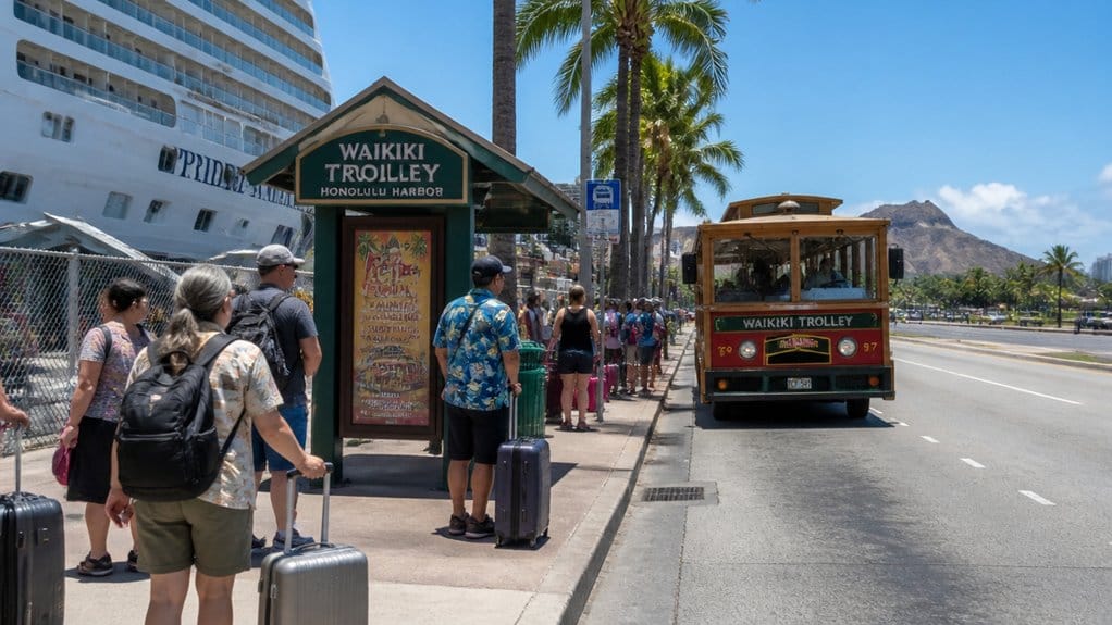 aloha tower nearby trolley