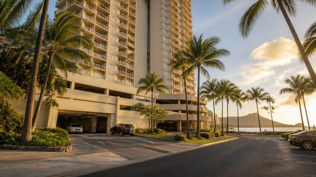 aston waikiki paid garage parking