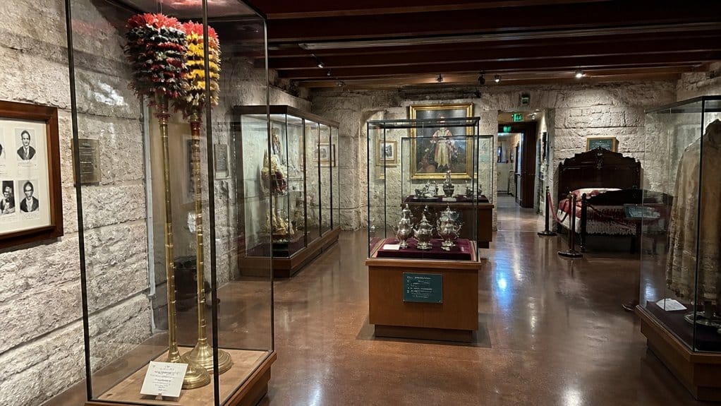 basement exhibits reveal royal artifacts