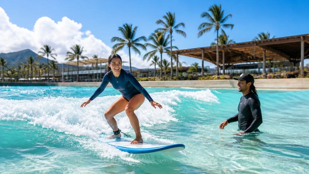 beginner friendly wave surfing lessons