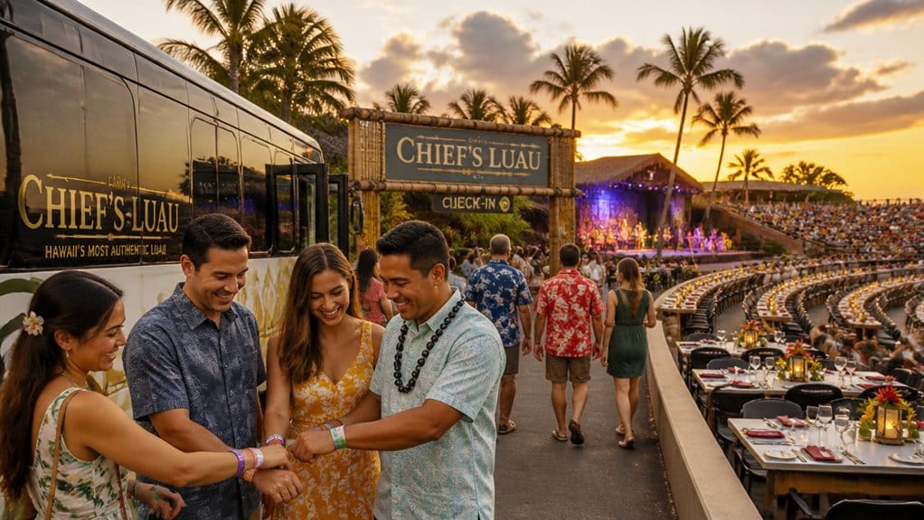 book luau with transfers