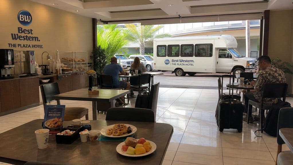 breakfast shuttle expectations at best western