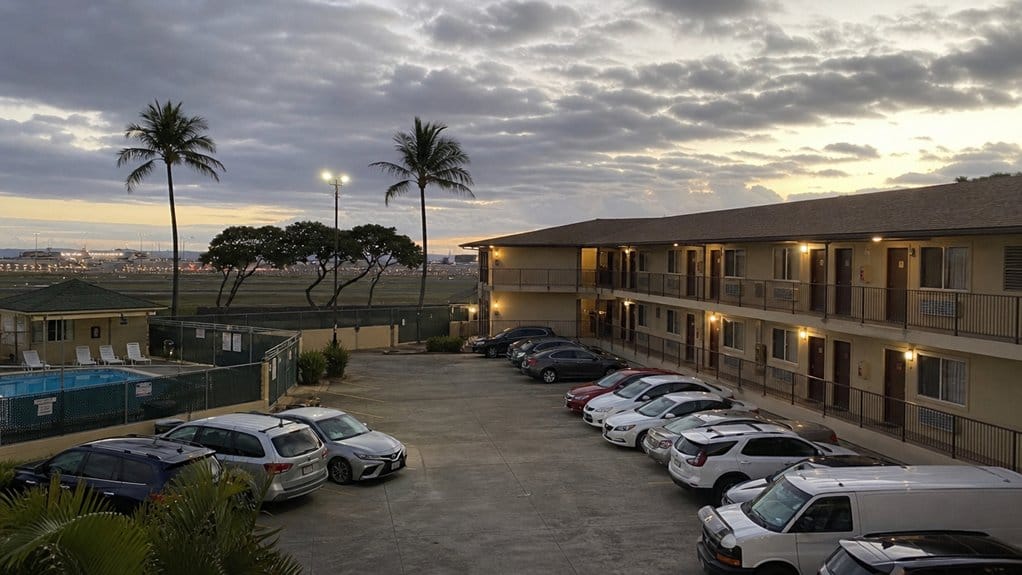 cheap airport hotel compromises amenities