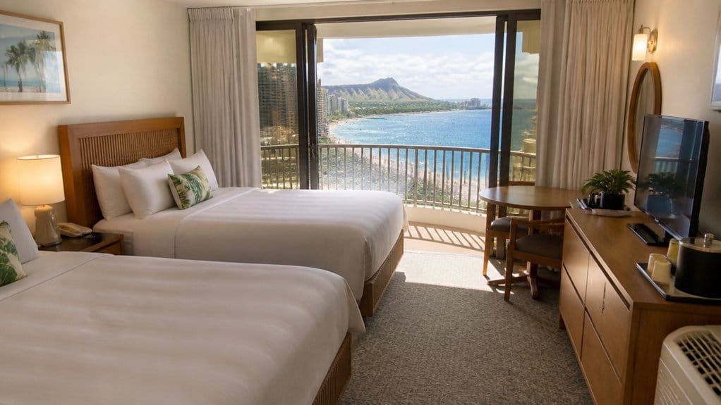 compact rooms with balconies
