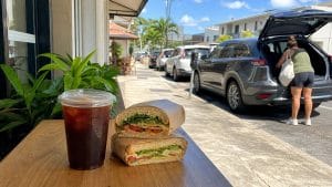 curbside sandwiches and cold brew