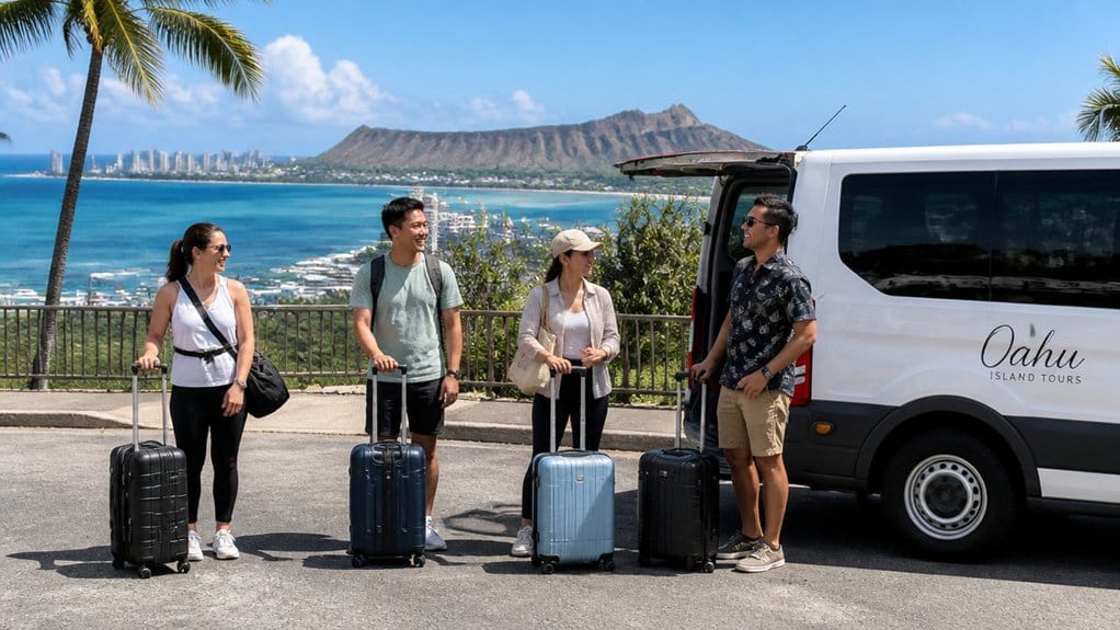 departure day private tours with luggage