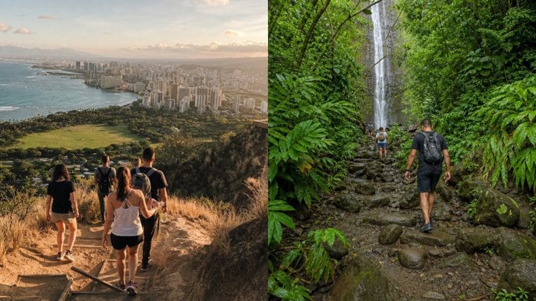 diamond head and manoa falls