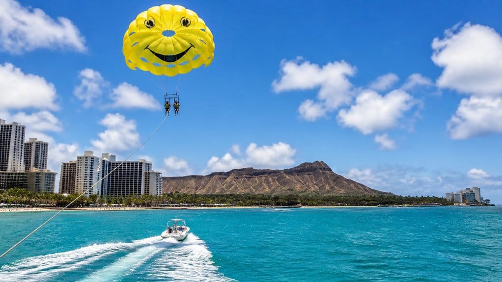 diamond head waikiki parasailing