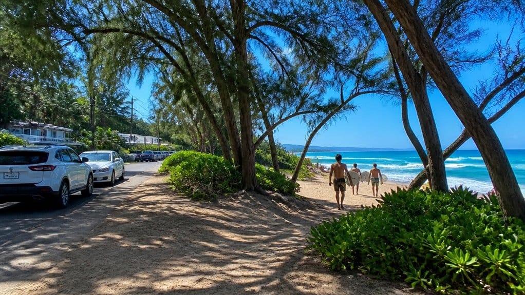 drive to ehukai beach park