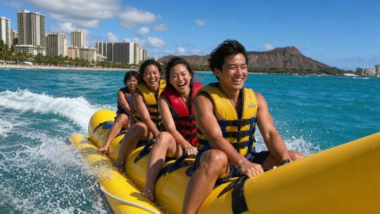 easy honolulu banana boat ride