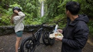 electric bike hike local meal