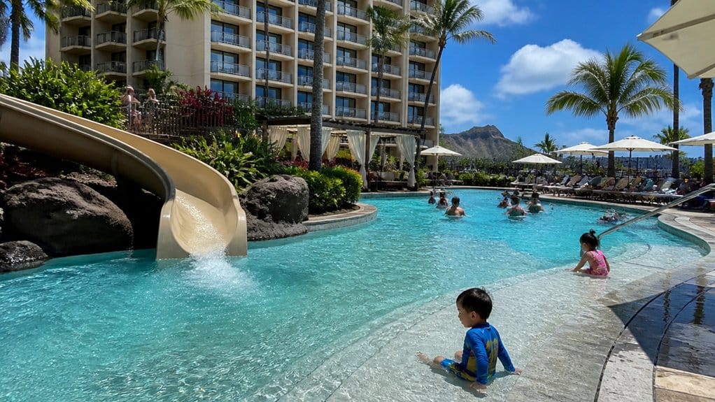 family focused waikiki pool choices