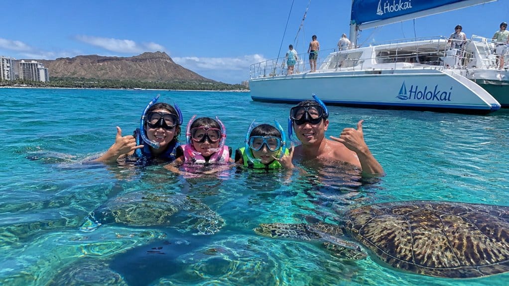 family friendly morning catamaran snorkel