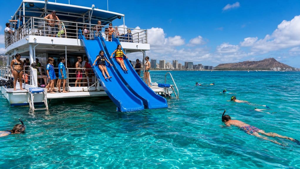 family friendly oahu snorkel boats