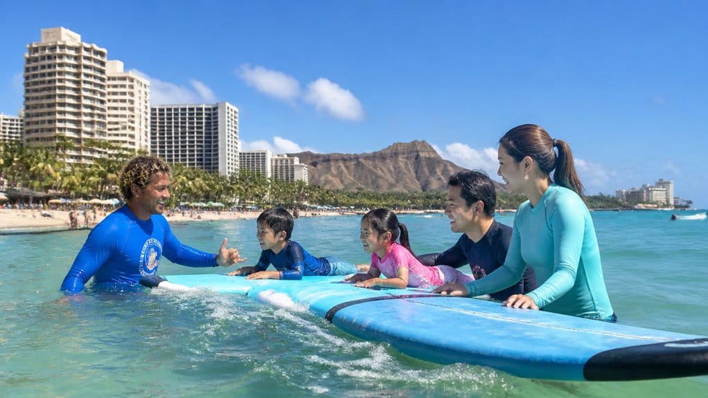 family friendly waikiki surf lessons
