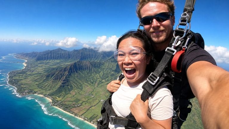 first time oahu tandem skydives