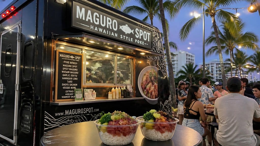 fresh made to order poke bowls