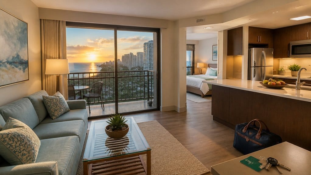full kitchen easy beach stay