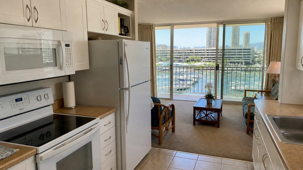 functional full kitchen studio condos