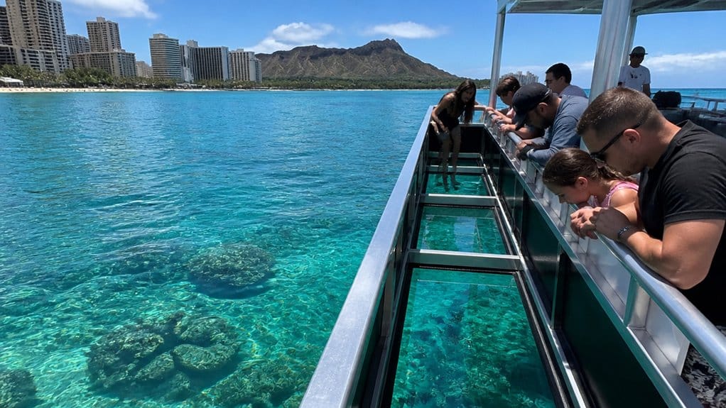 glass bottom waikiki 60 minute cruise