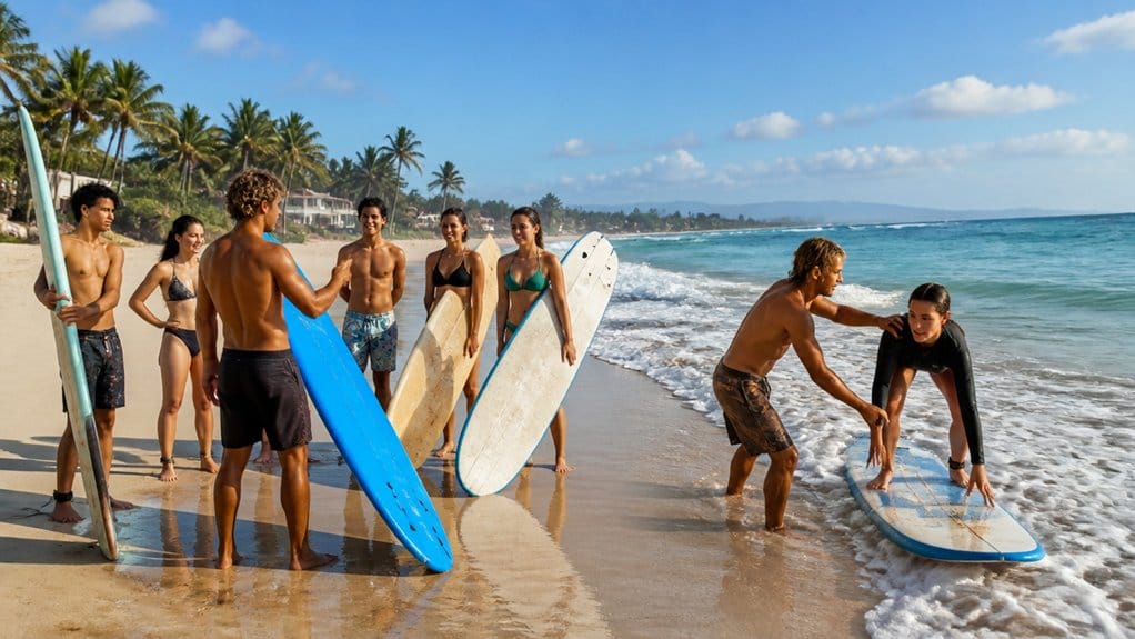 group or private surf lessons