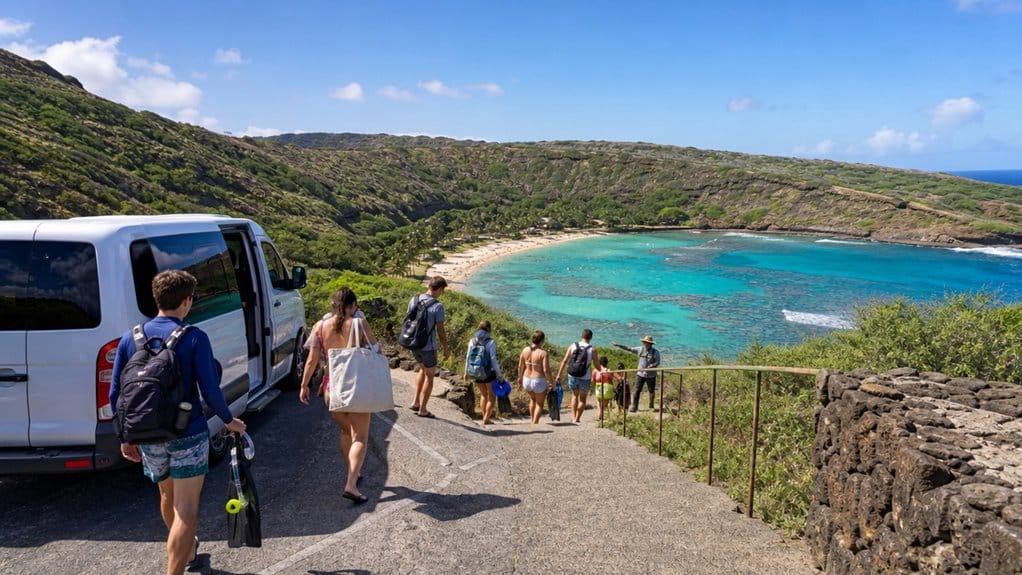 hanauma bay guided snorkeling transport