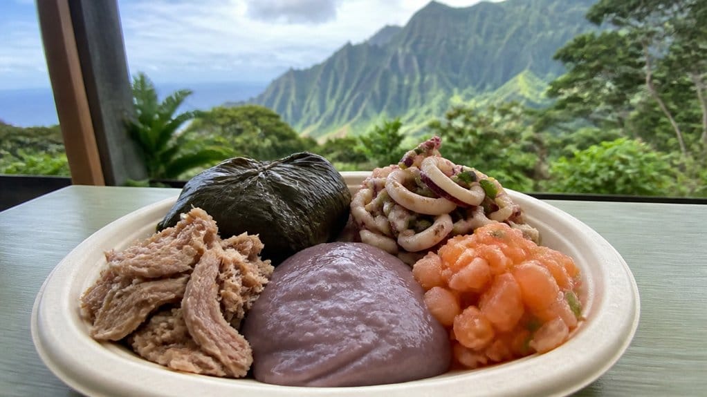 hand pounded taro poi lunch stop