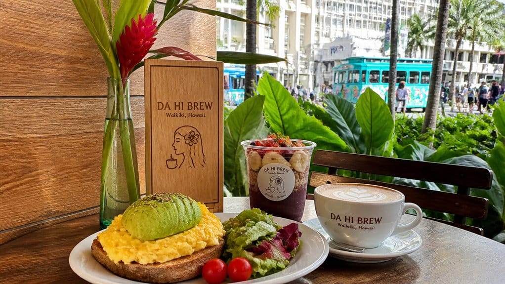 handcrafted waikiki espresso breakfast
