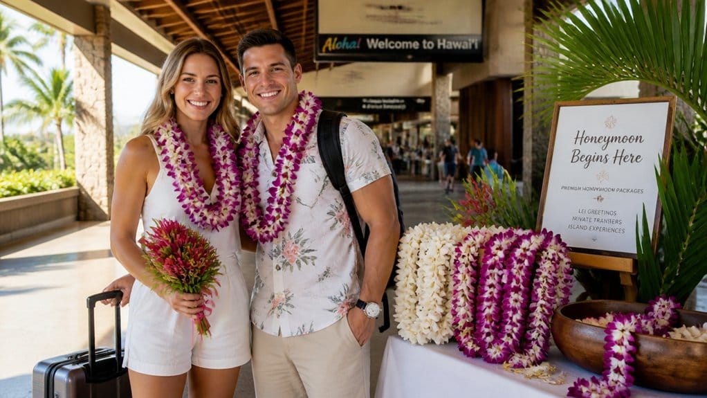 honeymoon leis with transfers