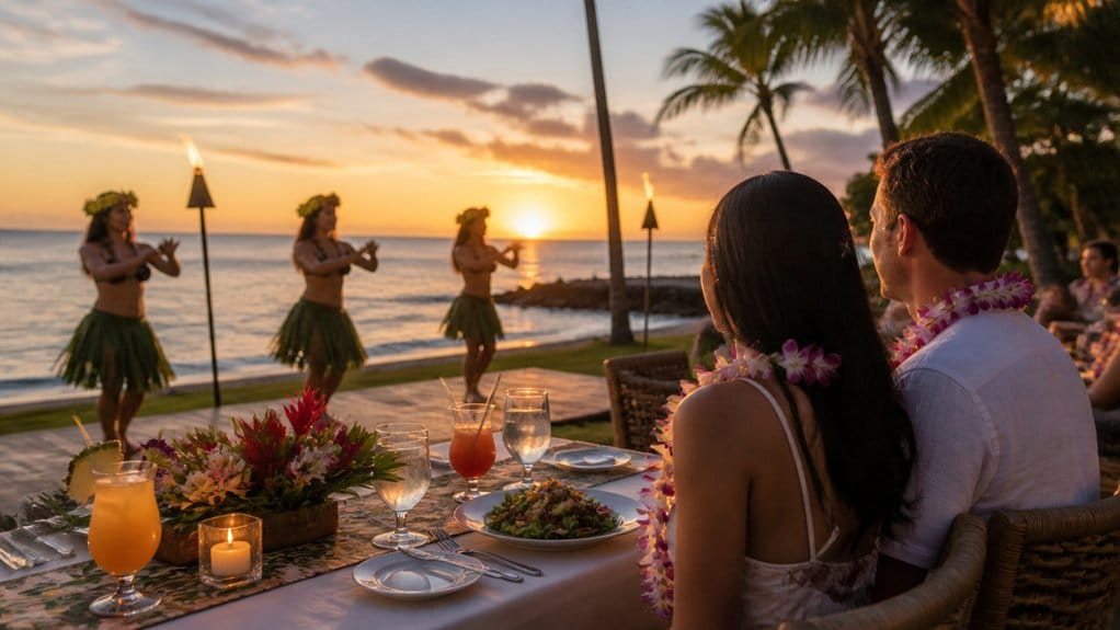 intimate romantic island luau