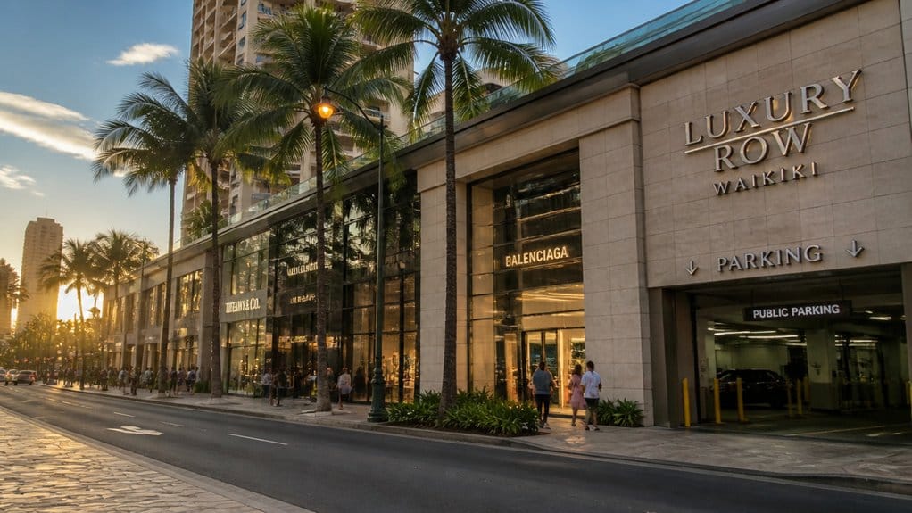 kalakaua avenue luxury shopping strip
