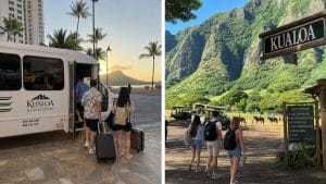 kualoa ranch tour transport timing