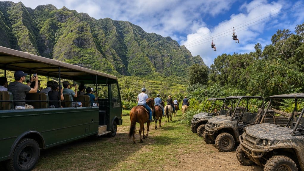 kualoa ranch tour upgrades