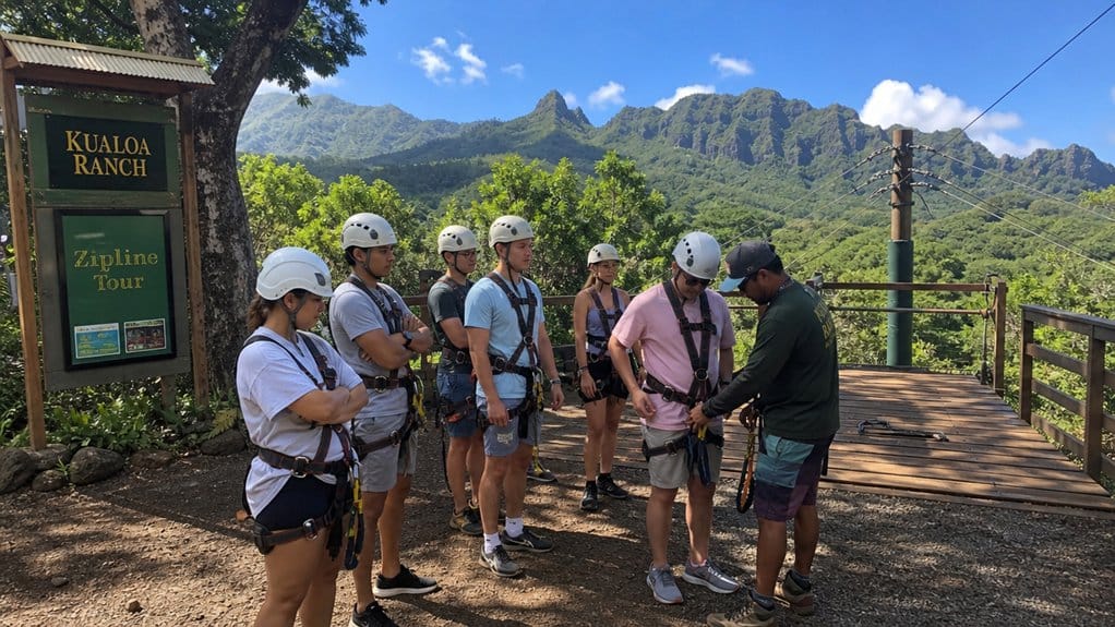 kualoa ranch zipline details