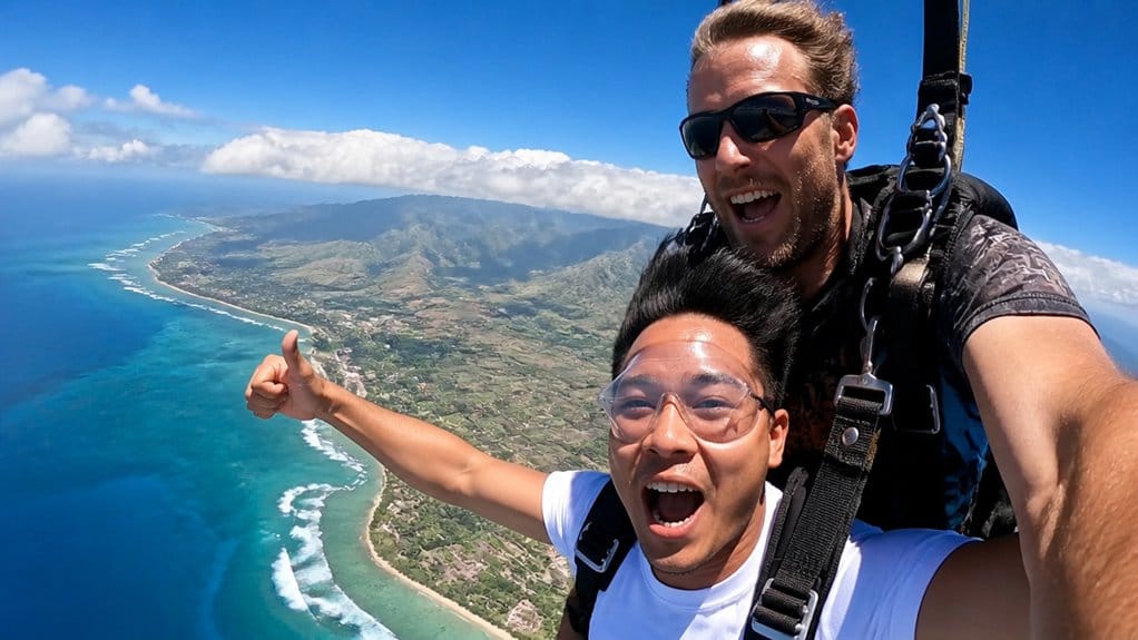 north shore tandem skydive experience
