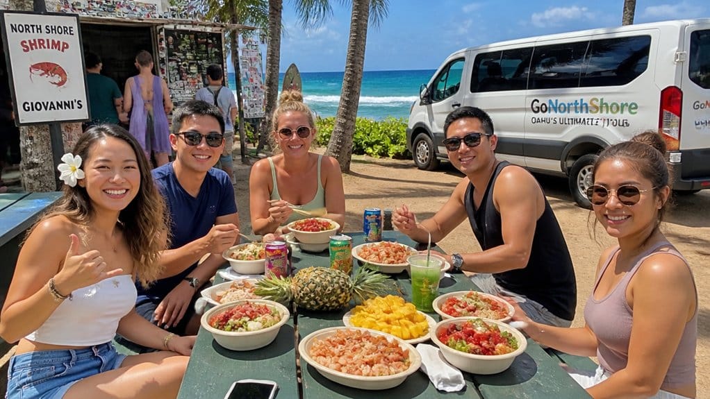 north shore tours include food