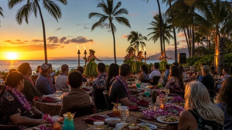 oahu beachfront traditional luau experience