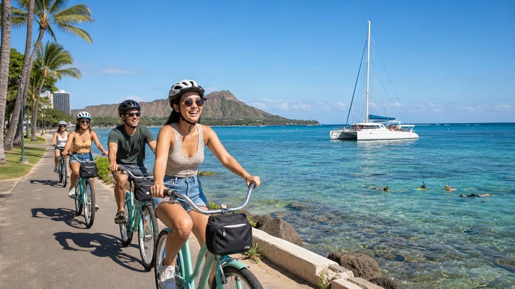oahu bike sail snorkel combo