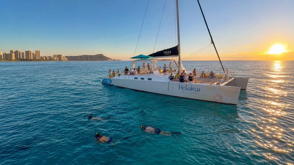 oahu cruises snorkeling sunsets