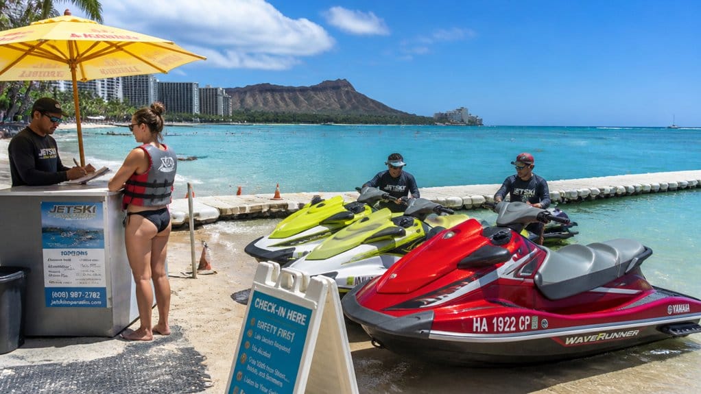 oahu jet ski check in timing